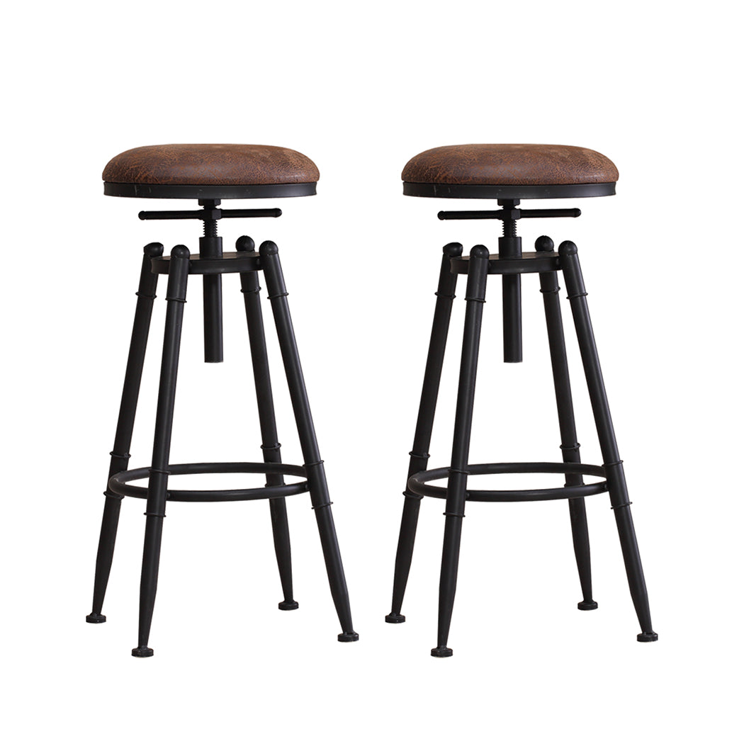 Levede 2x Industrial Bar Stools Kitchen