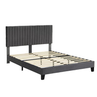 Levede Bed Frame Queen Size Mattress Grey