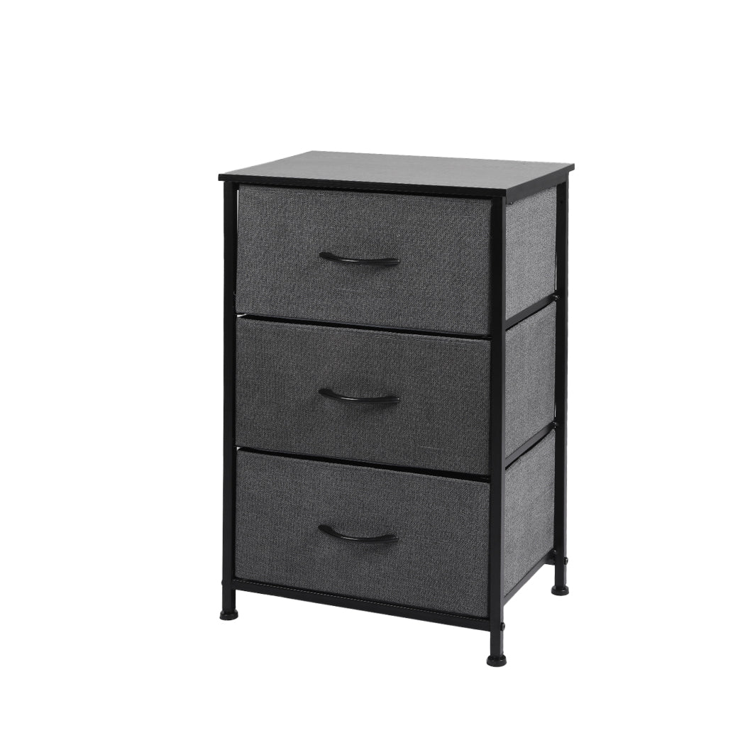 Levede Storage Cabinet Tower Chest Dark Grey