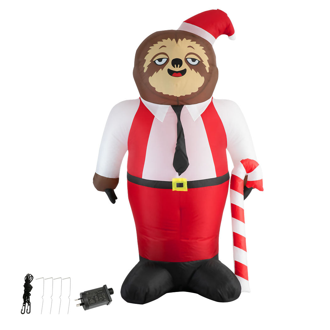 Santaco Christmas Inflatable Sloth 1.8M
