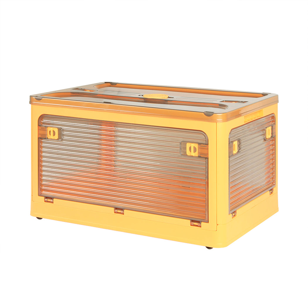 Storage Organiser Large Box Stackable M Orange Medium