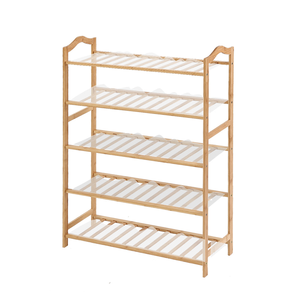 Levede Bamboo Shoe Rack Storage Wooden