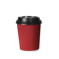 Disposable Takeaway Coffee Paper Cups Red
