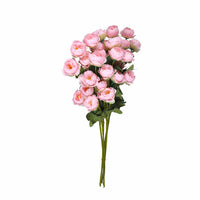 Lambu Artificial Flowers Silk Roses Pink