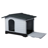 PaWz Dog Kennel Outdoor Indoor Plastic L Grey