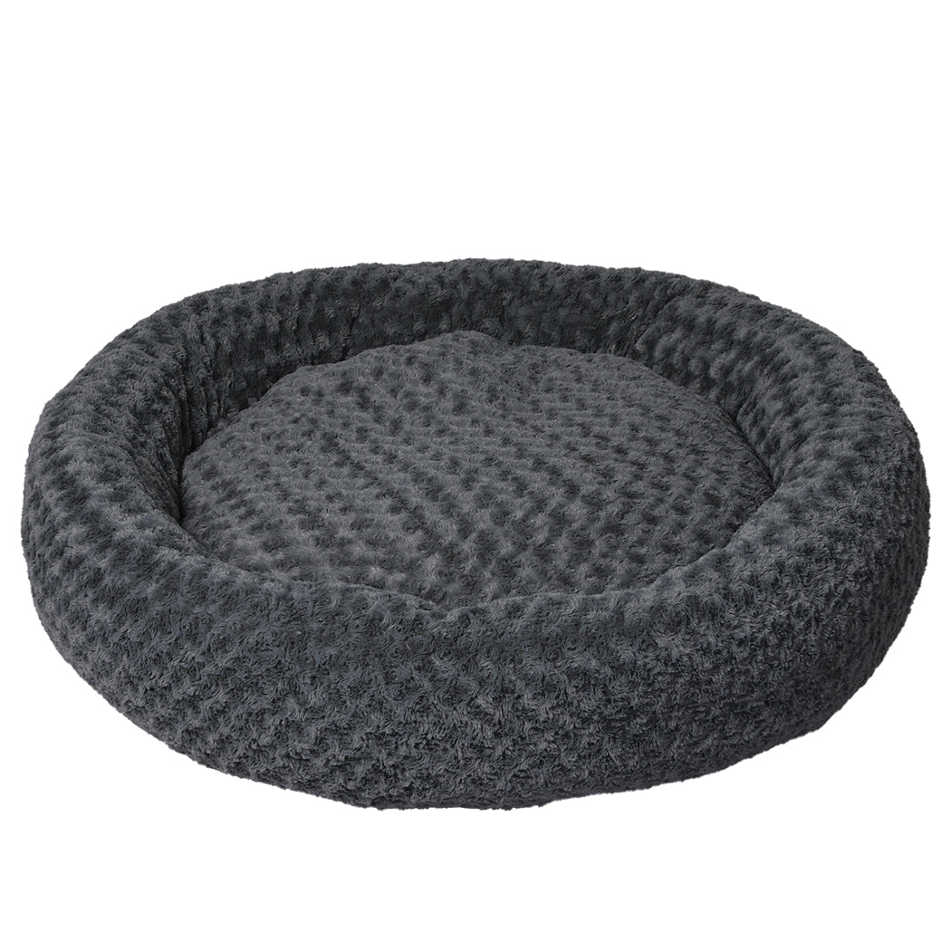 PaWz Calming Dog Bed Warm Soft Plush XL Dark Grey X-Large