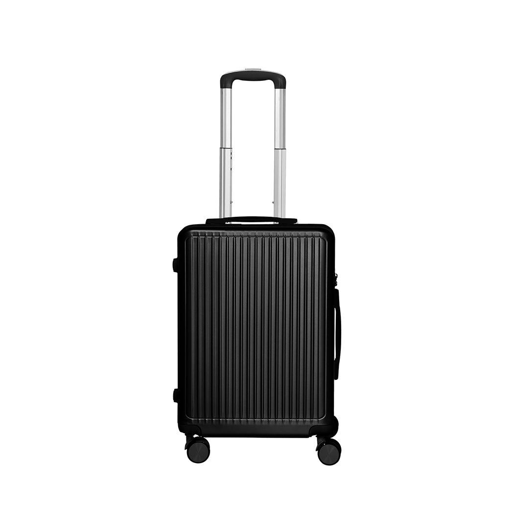 Slimbridge Luggage Suitcase Trolley Black 2pc 14"+20"