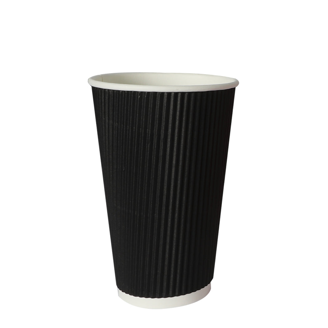 500 Pcs 16oz Disposable Takeaway Coffee Black
