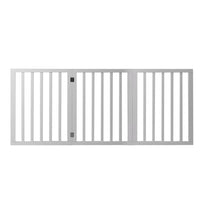 Wooden Pet Gate Dog Fence Retractable White 2000x 3MM