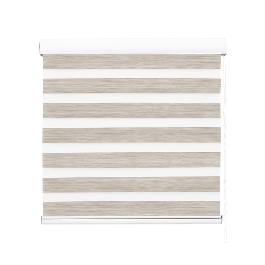 Marlow Blackout Zebra Roller Blind Curtains 210x210 Beige