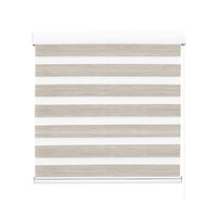 Marlow Blackout Zebra Roller Blind Curtains 210x210 Beige