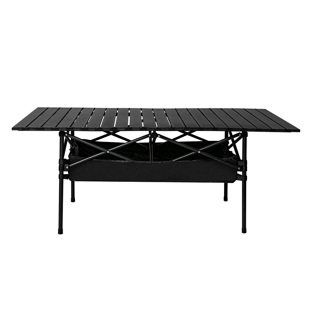 Levede Folding Camping Table Portable Black
