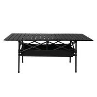 Levede Folding Camping Table Portable Black