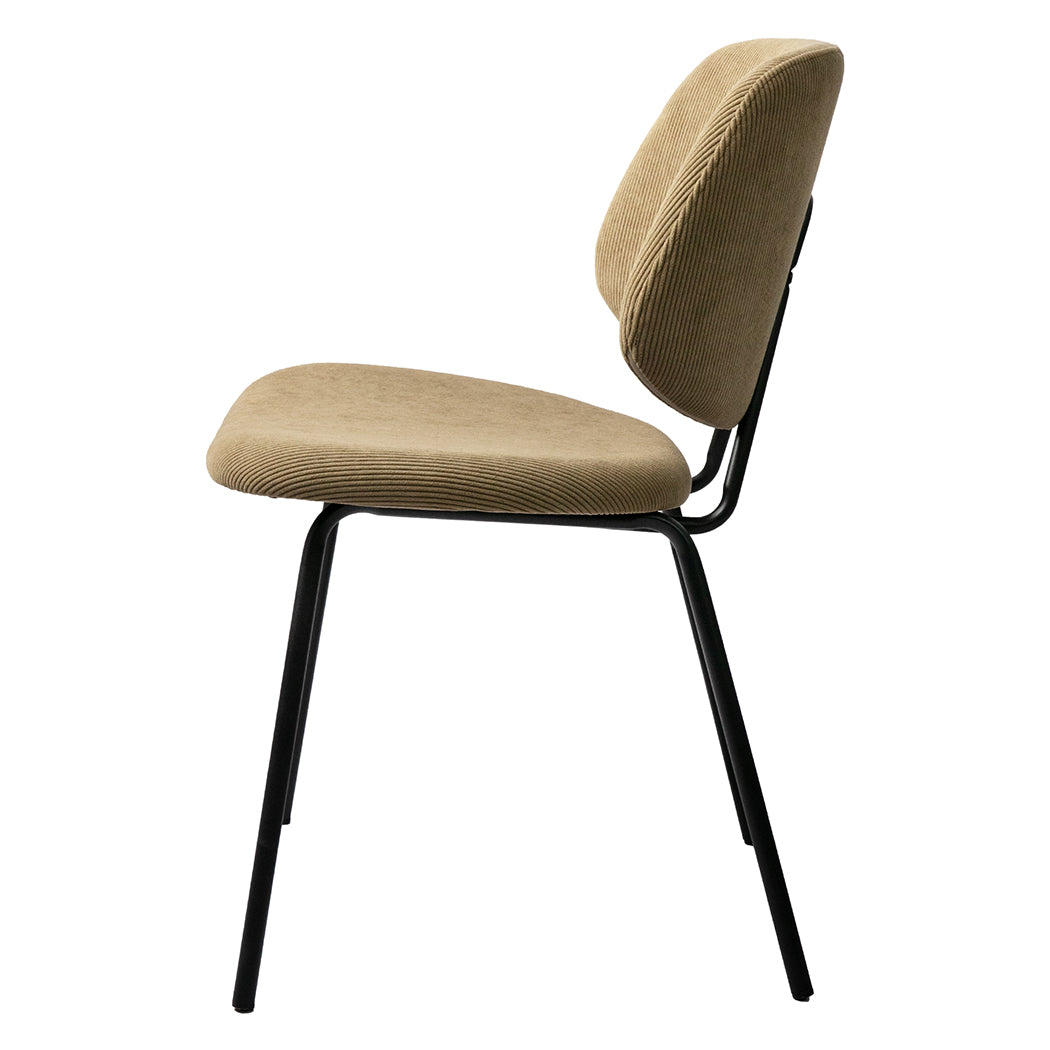 Levede 4x Dining Chairs Padded Seat Khaki