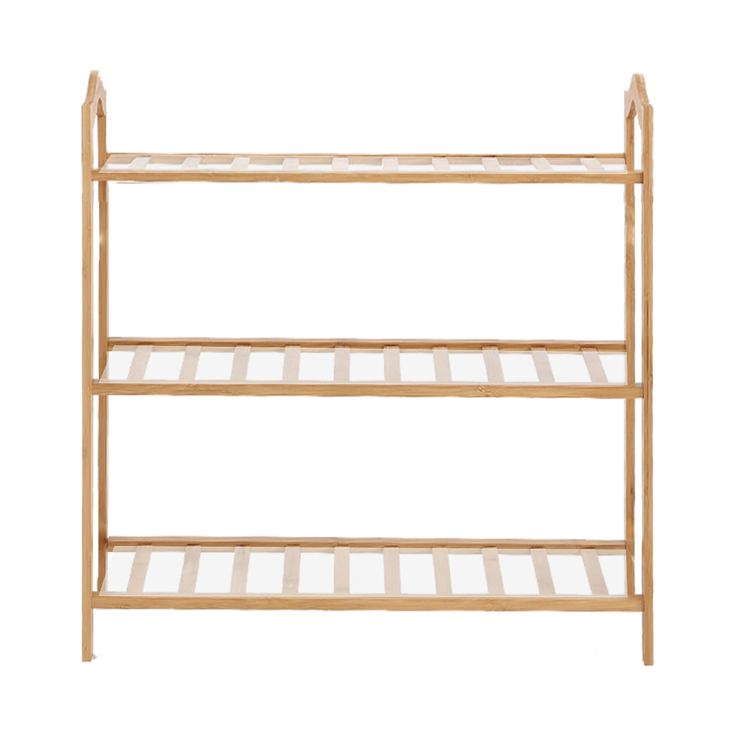 Levede 3 Tiers Bamboo Shoe Rack Storage 65cm