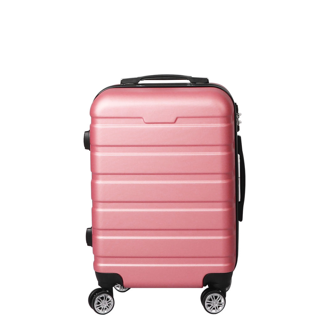 Slimbridge 20" Carry On Luggage Case Rose Gold 20 inch