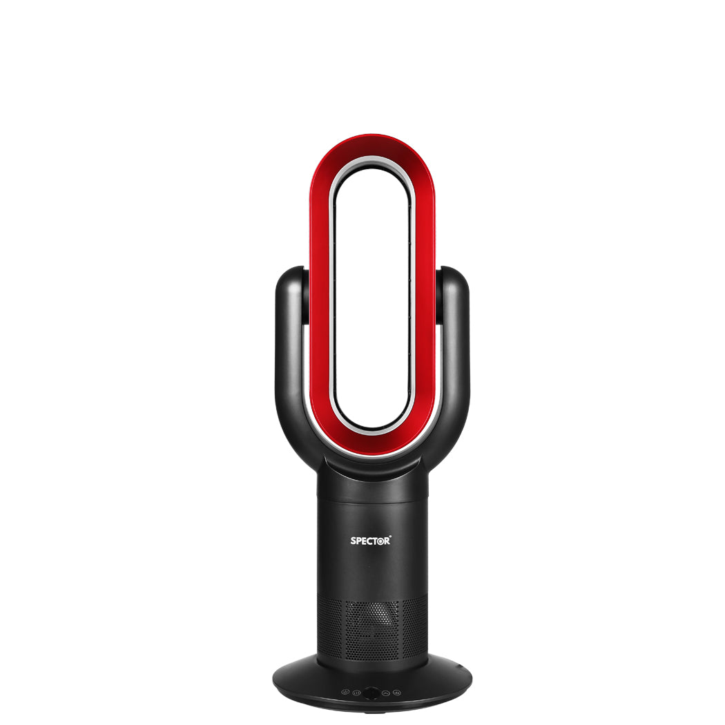 Spector Bladeless Fan Cooler Heater Red