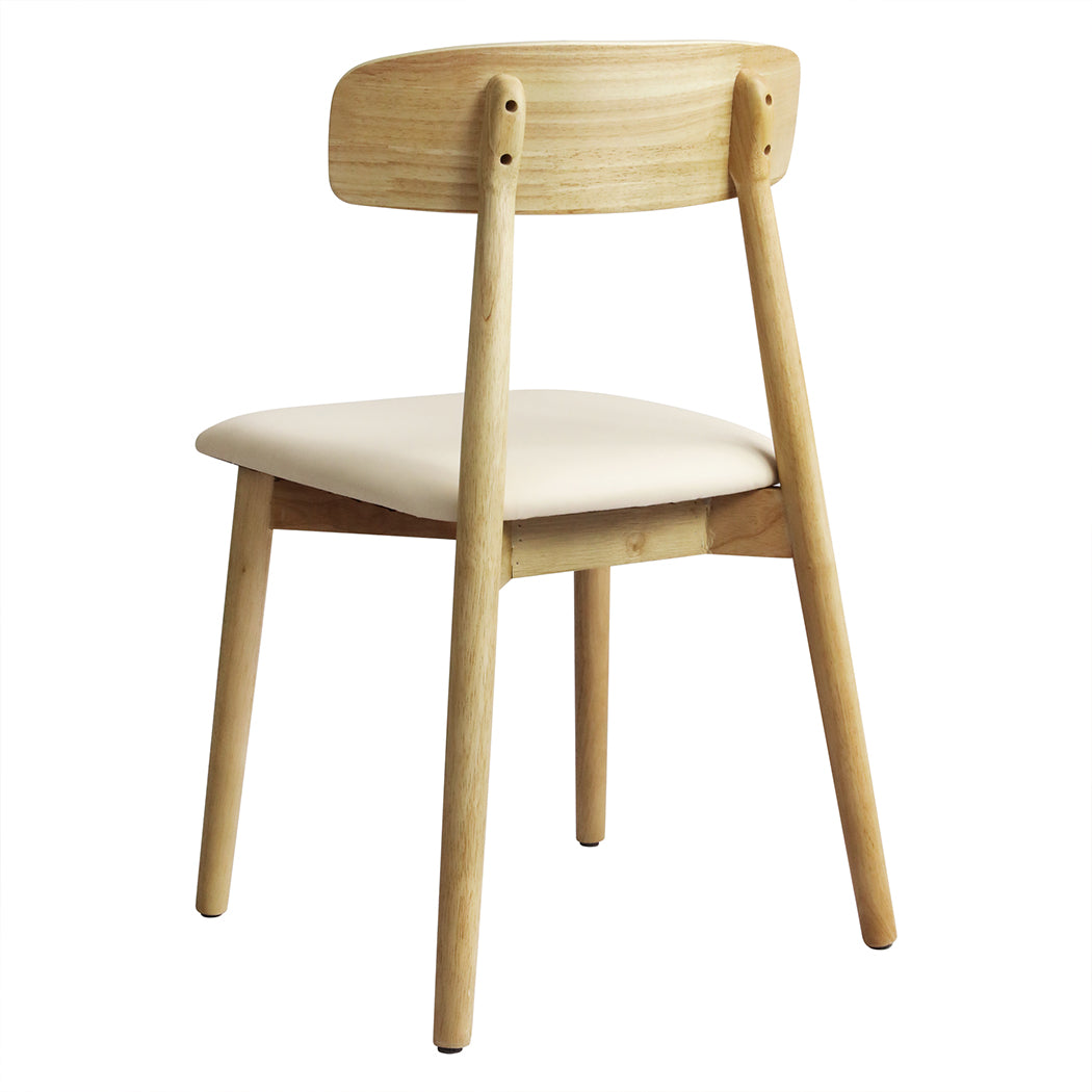 Levede 2x Dining Chairs Kitchen Chair Natural