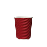 Disposable Takeaway Coffee Paper Cups Red
