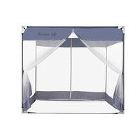 Dreamz Mosquito Bed Nets Foldable Canopy Square Blue