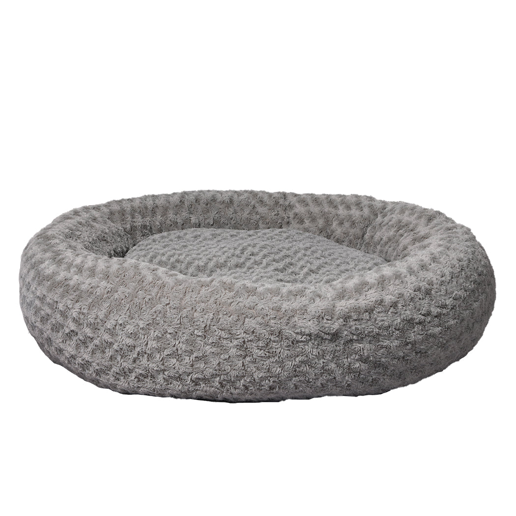 PaWz Calming Dog Bed Warm Soft Plush XL Grey X-Large