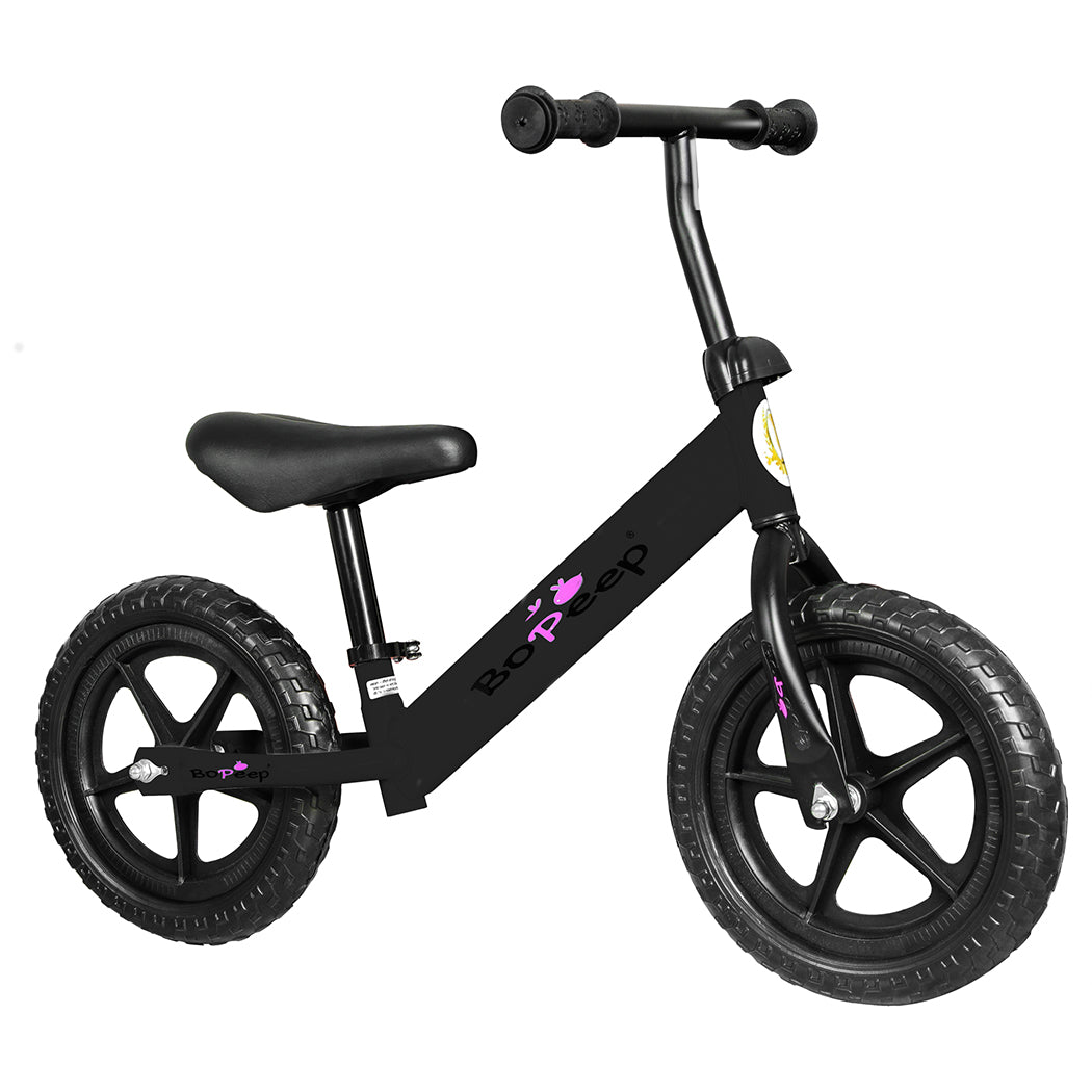 BoPeep Kids Balance Bike Ride On Toys Black