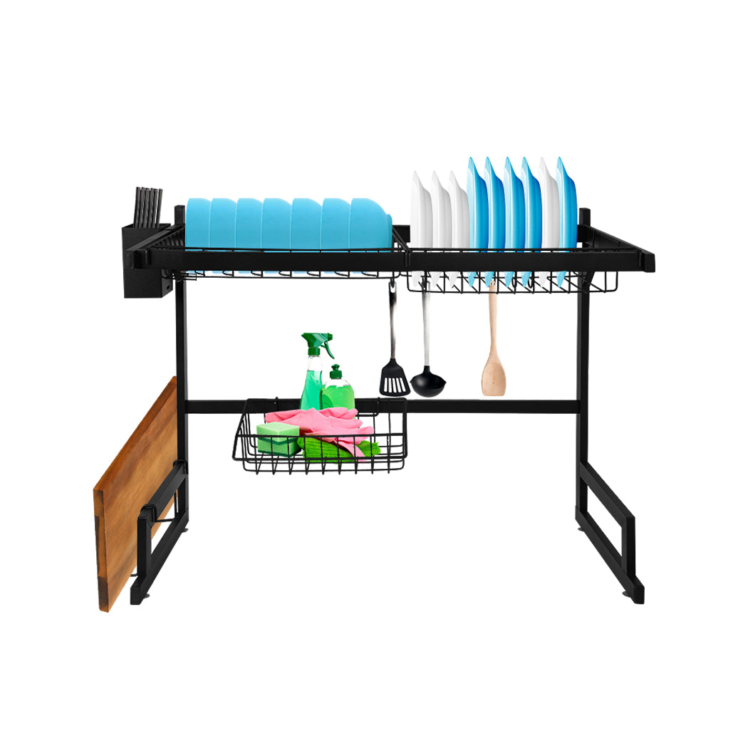 TOQUE Dish Drying Rack Over Sink Steel 65 CM