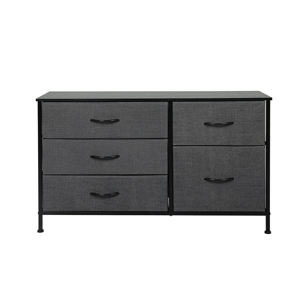 Levede Storage Cabinet Tower Chest Dark Grey