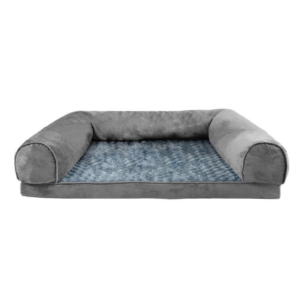 PaWz Pet Bed Sofa Dog Beds Bedding Soft M Cover Grey Cover Medium