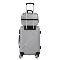 Slimbridge 2pcs 20"Travel Luggage Set Grey