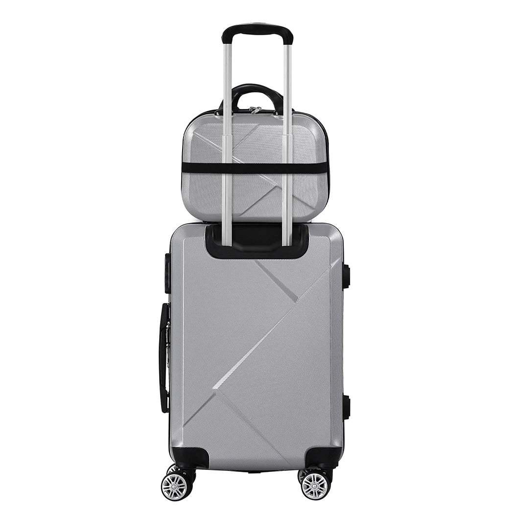 Slimbridge 2pcs 20"Travel Luggage Set Grey