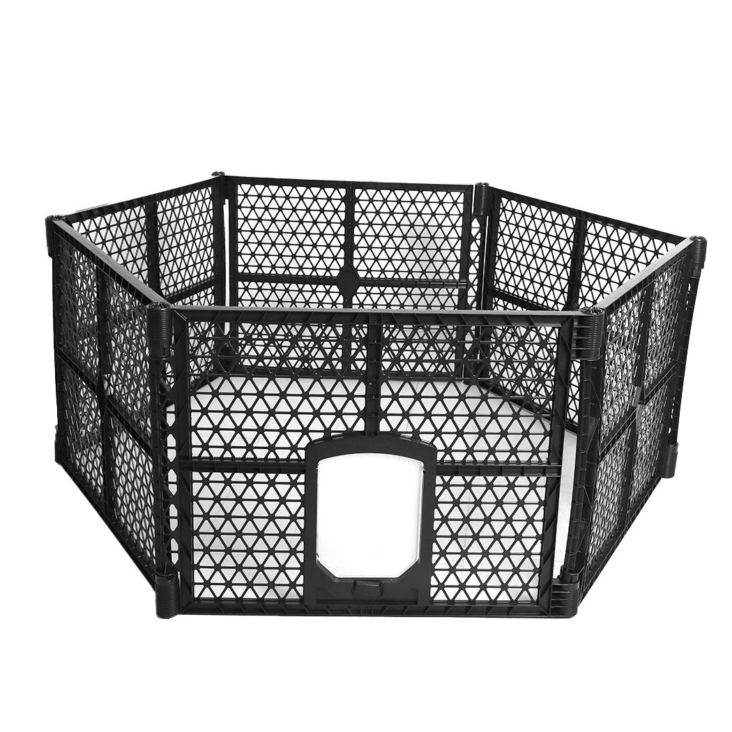 PaWz Pet Playpen Folding Dog Plastic M Medium