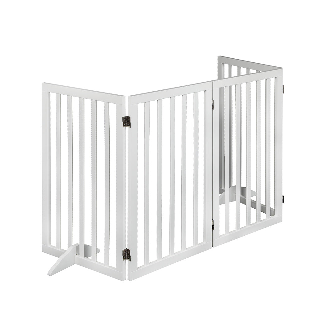 PaWz Wooden Pet Gate Dog Fence Safety White 800x 3MM