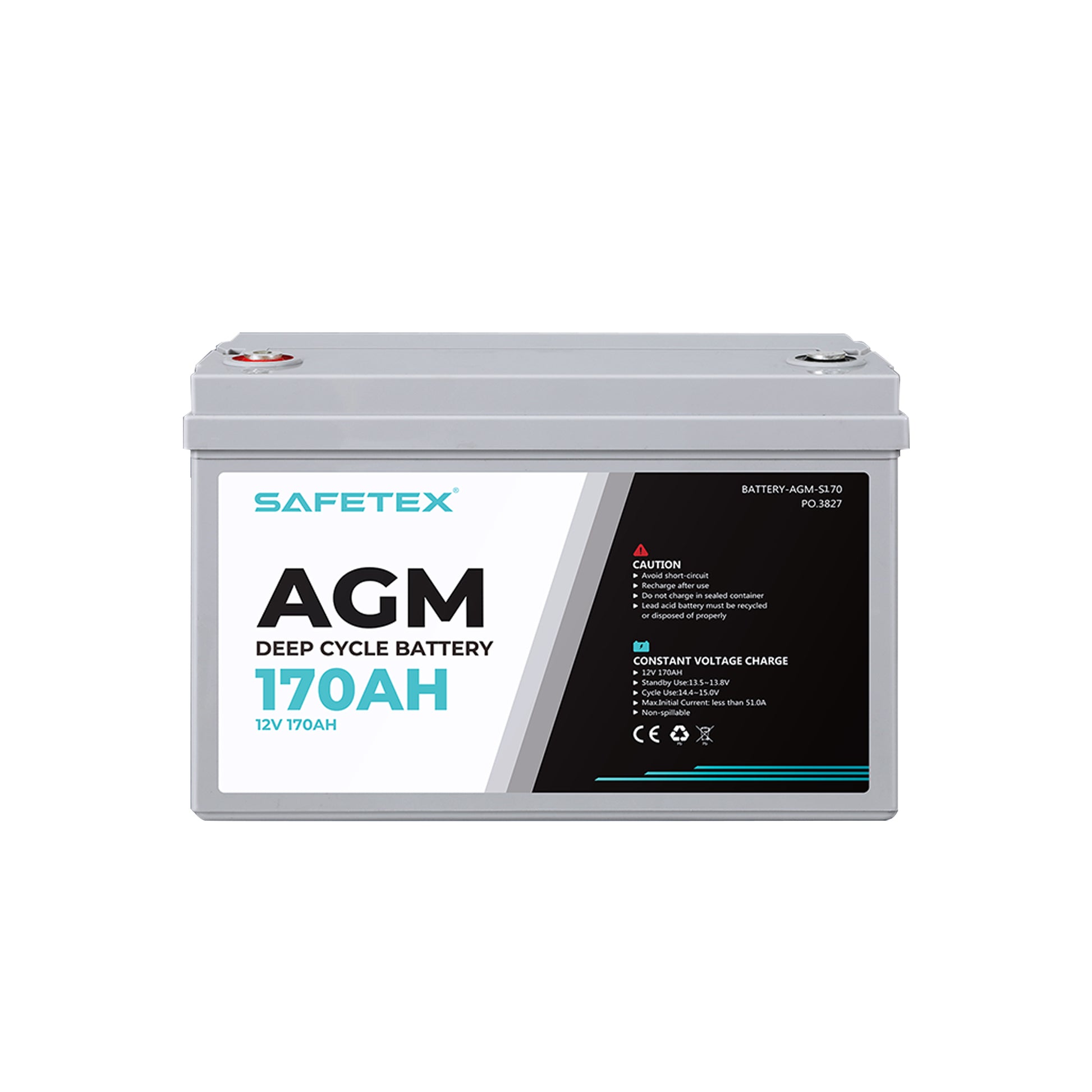 12V 170Ah AGM Battery Outdoor Rv Marine