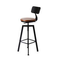 Levede 4x Bar Stool Kitchen Wooden Metal