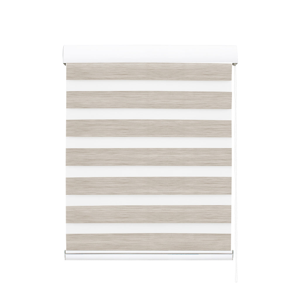 Marlow Blackout Zebra Roller Blind Curtains 60x210 Beige