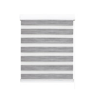 Marlow Blackout Zebra Roller Blind Curtains 60x210 Grey