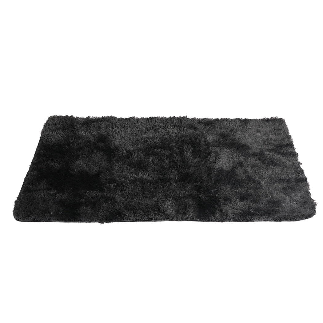 Marlow Floor Rug Shaggy Rugs Soft Large 200x230cm Black