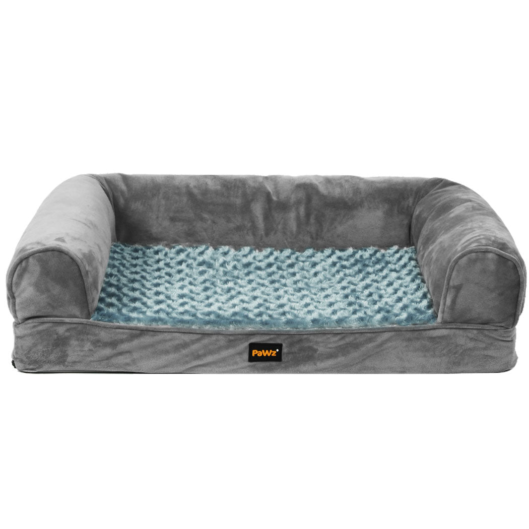 PaWz Pet Bed Sofa Dog Bedding Soft Warm L Grey Large