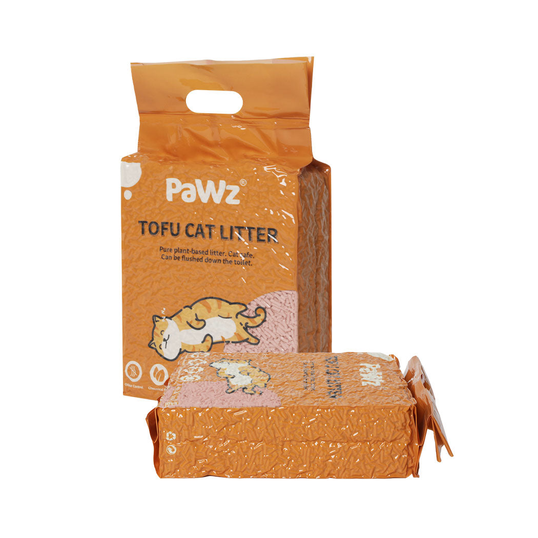 PaWz 2.5kg Tofu Cat Litter Clumping Peach