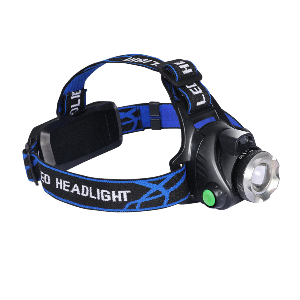 2x 500LM LED Headlamp Headlight Flashlight