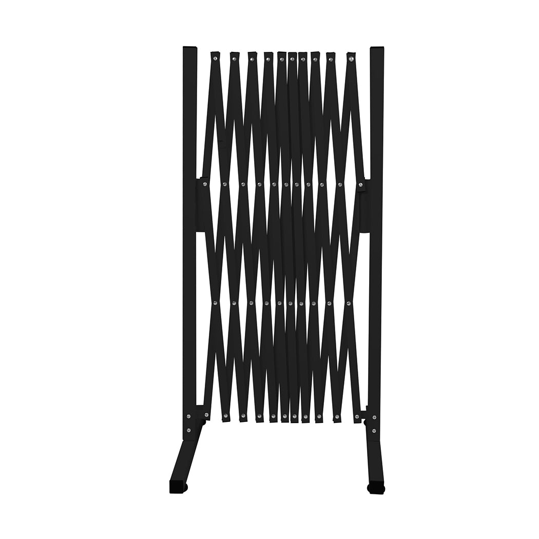 Garden Security Fence Gate Expandable Black