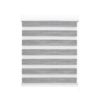 Marlow Blackout Zebra Roller Blind Curtains 90x210 Grey