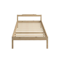 Levede Wooden Bed Frame Single Size Natural