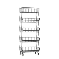 TOQUE 5 Tier Kitchen Trolley Cart Storage