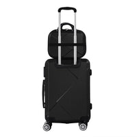 Slimbridge 2pcs 20"Travel Luggage Set Black