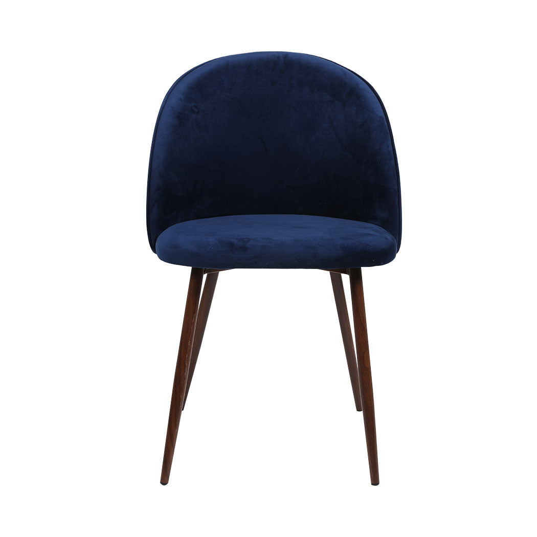 Levede 2x Dining Chairs Seat French Navy