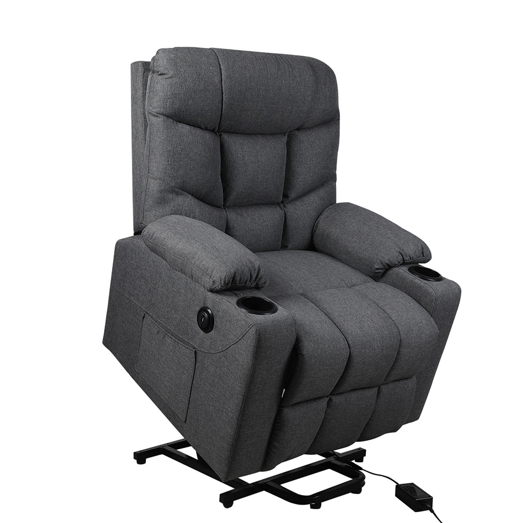 Levede Recliner Chair Electric Lift Grey