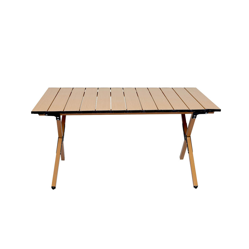 Levede Folding Camping Table Portable Oak