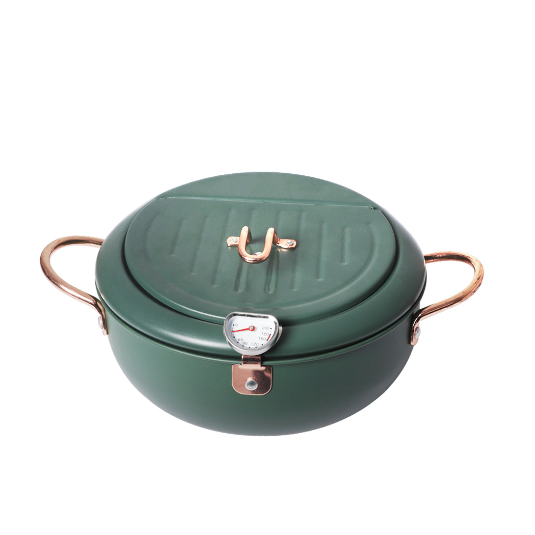 TOQUE Japanese Deep Frying Pot 24cm Green